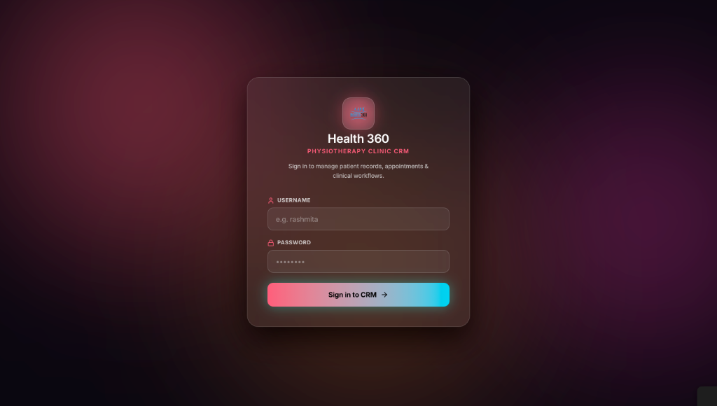 Health 360 CRM